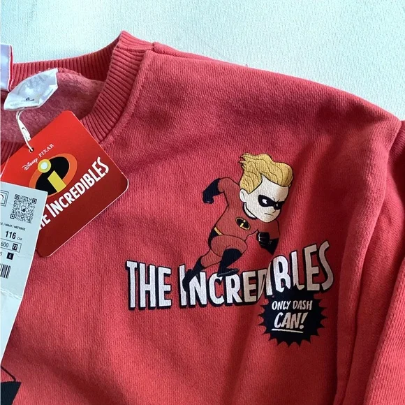 Zara Vibrant Red The Incredibles sweatshirt - Picture 6 of 11